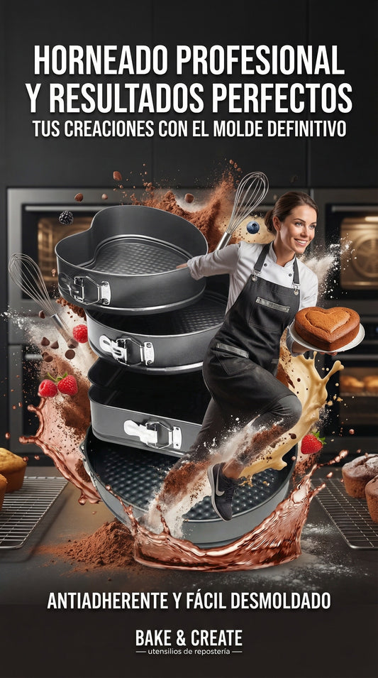 (3PCS) Juego de Moldes de Reposteria